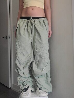 Mint Oversized Wide Leg Low-Rise Sweatpants